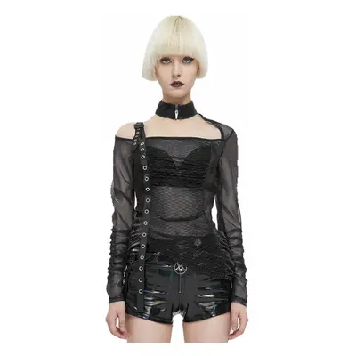 μπλούζα για γυναίκες DEVIL FASHION - Women's Punk Stand Collar Slash