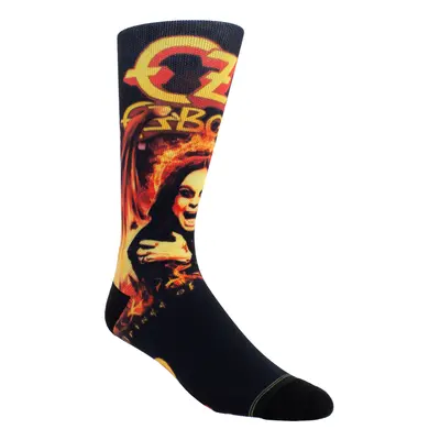 κάλτσες Ozzy Osbourne - DYE SUBLIMATION CREW - ΜΑΥΡΟ - PERRI´S SOCKS