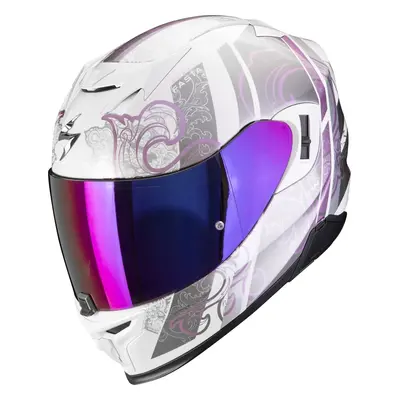 Scorpion EXO EVO AIR FASTA White/Purple Κράνος Full Face