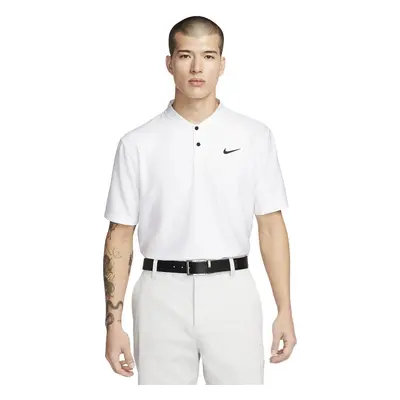 Nike Dri-Fit Victory Texture Mens White/Black Πουκάμισα Πόλο