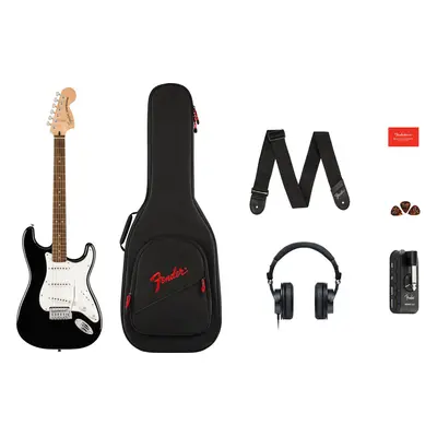 Fender Squier Affinity Series Stratocaster Mustang Micro Pack Black Ηλεκτρική Κιθάρα