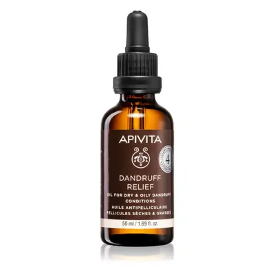 Apivita Dandruff Relief Oil φροντίδα του δέρματος της κεφαλής για την αντιμετώπιση της λιπαρής π