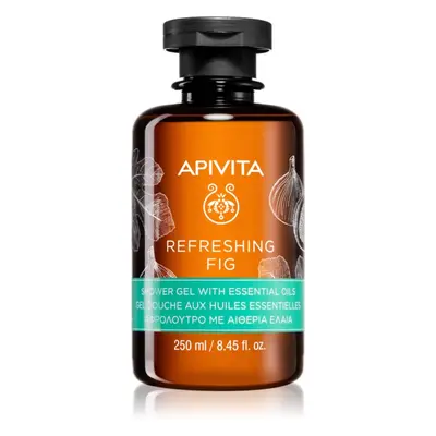 Apivita Refreshing Fig Shower Gel δροσιστικό τζελ ντους με αιθέρια έλαια ml