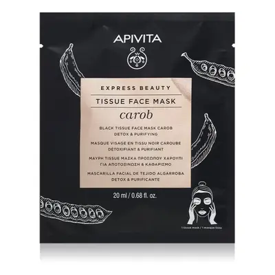 Apivita Express Beauty Carob φύλλο μάσκας με αποτοξινωτικό αποτέλεσμα ml