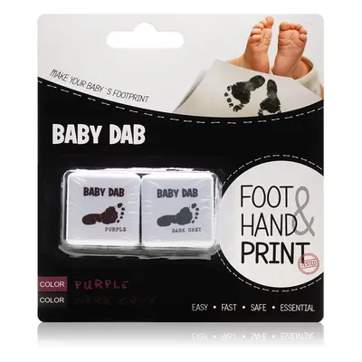 Baby Dab Foot & Hand Print Purple & Grey βαφή για παιδικά αποτυπώματα τμχ