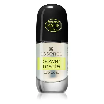 Essence Power Matte τοπ τζελ βερνίκι νυχιών με ματ αποτέλεσμα ml