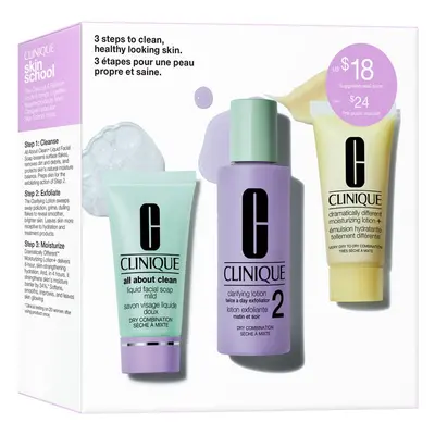 Clinique 3-Step Skin Care Kit Skin Type σετ δώρου για τέλειο καθαρισμό