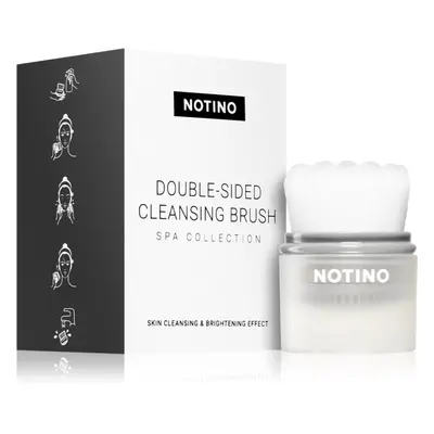 Notino Spa Collection Double-sided cleansing brush καθαριστική βούρτσα για την επιδερμίδα Grey