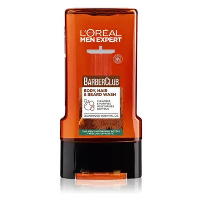 L’Oréal Paris Men Expert Barber Club τζελ για ντους για άντρες για τα μαλλιά, τα γένια και το σώ