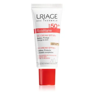 Uriage Roséliane CC Cream SPF 50+ CC Κρέμα για τη διόρθωση της ερυθρότητας SPF 50+ απόχρωση Ligh