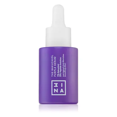 3INA The Bakuchiol Purple Serum ελαφρύς ορός προσώπου για την εξομάλυνση της επιδερμίδας ml