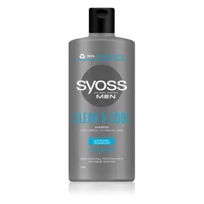 Syoss Men Clean & Cool σαμπουάν για κανονικά έως λιπαρά μαλλιά ml