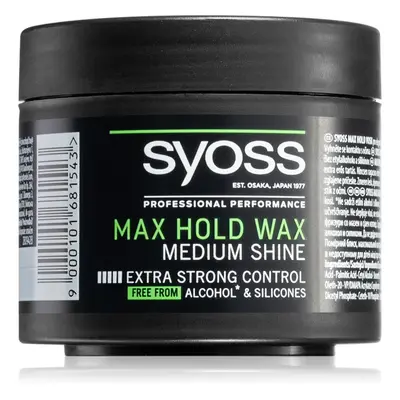 Syoss Max Hold στάιλινγκ κερί με εξτρα δυνατό κράτημα ml