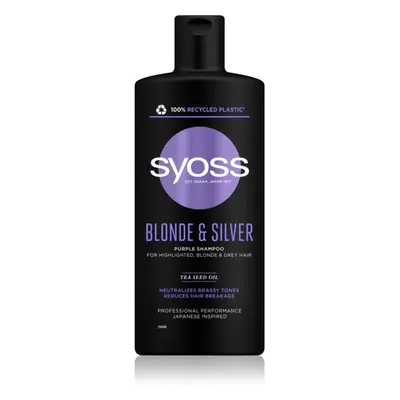 Syoss Blonde & Silver Βιολέ σαμπουάν για ξανθά και γκρίζα μαλλιά ml