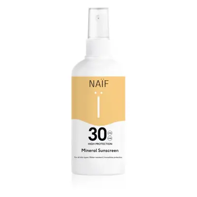 Naif Sun Mineral Sunscreen SPF αντηλιακό προστατευτικό σπρέι SPF αδιάβροχο ml