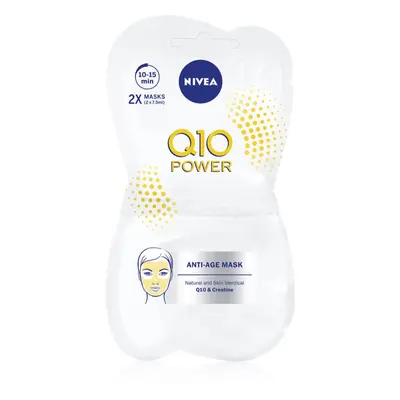 NIVEA Q10 λειαντική μάσκα ενάντια στις ρυτίδες 2x7.5 ml