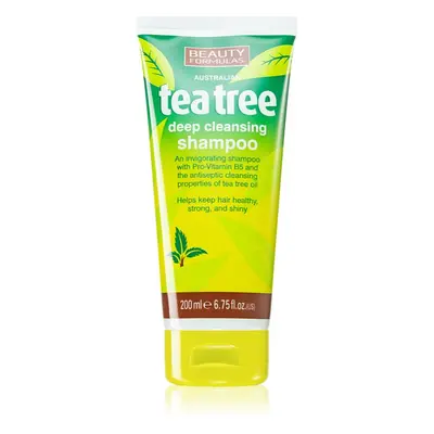 Beauty Formulas Tea Tree σαμπουάν για βαθύ καθαρισμό ml