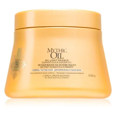 L’Oréal Professionnel Mythic Oil ελαφριά μάσκα λαδιού για κανονικά εως απαλά μαλλιά χωρίς parabe