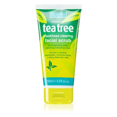 Beauty Formulas Tea Tree καθαριστική απολέπιση προσώπου για προβληματική επιδερμίδα