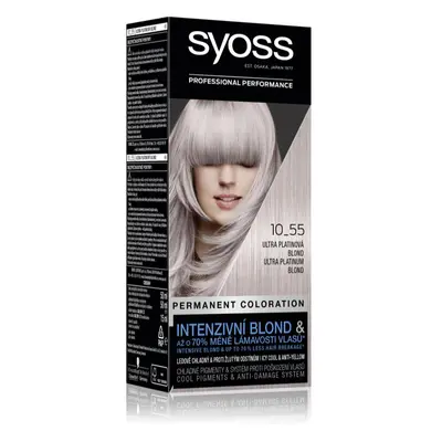 Syoss Cool Blonds μόνιμη βαφή μαλλιών απόχρωση Cool platinum blond τμχ