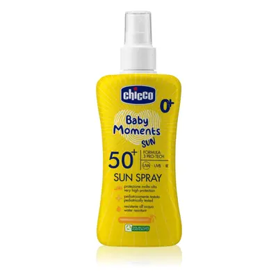 Chicco Baby Moments Sun παιδικό αντηλιακό σπρέι SPF 50+ m+ ml