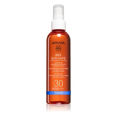 Apivita Bee Sun Safe Satin Touch Oil SPF30 λάδι μαυρίσματος SPF 200 ml