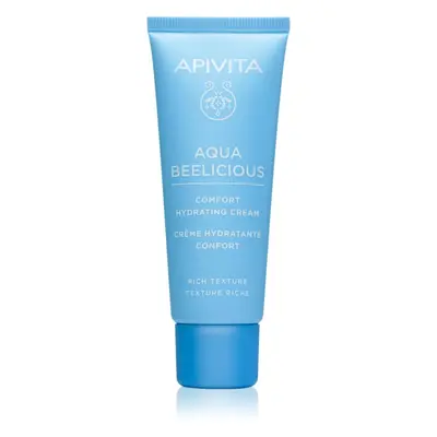 Apivita Aqua Beelicious Comfort Hydrating Cream Rich θρεπτική κρέμα προσώπου για μέρα και νύχτα 