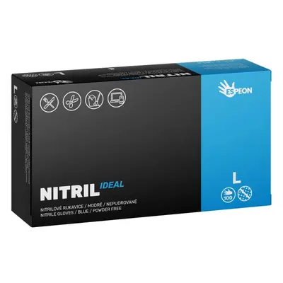 Espeon Nitril Ideal Blue γάντια νιτριλίου χωρίς πούδρα μέγεθος 100 τμχ
