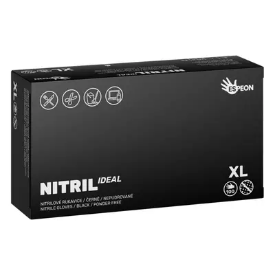Espeon Nitril Ideal Black γάντια νιτριλίου χωρίς πούδρα μέγεθος 100 τμχ