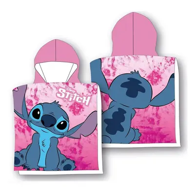 Πόντσο Παιδικό Microfiber 50x100εκ. Lilo & Stitch 22 Pink Disney DimCol (Ύφασμα: Microfiber, Χρώ