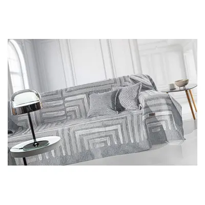 Ριχτάρι Διθέσιος 180x250εκ. Polycotton Chenille Dali Silver Guy Laroche (Χρώμα: Ασημί , Ύφασμα: 