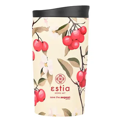 Θερμός Ποτήρι Ανοξείδωτος Travel Mug Sakura Whisper Save The Aegean 350ml-8x8x15εκ. Estia 01-256