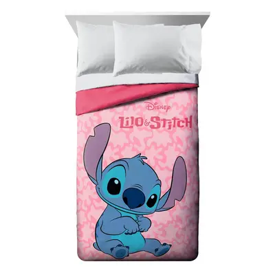 Πάπλωμα Microfiber Μονό 160x240εκ. Disney Home Lilo & Stitch 42 Pink DimCol (Ύφασμα: Microfiber,