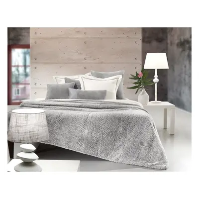 Κουβέρτα Γούνινη Υπέρδιπλη Guy Laroche Crusty Silver 220x240