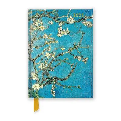 Vincent van Gogh: Almond Blossom 2025 Luxury Diary Planner - Page to View with Notes Flame Tree 