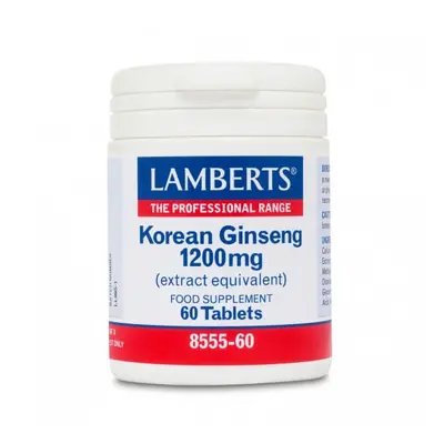 Lamberts Korean Ginseng 1200mg 60 Ταμπλέτες