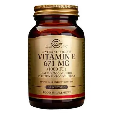 Solgar Vitamin E 671mg (1000IU) 50 Μαλακές Κάψουλες