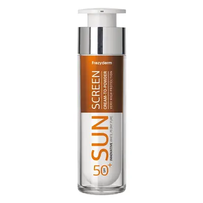 Frezyderm Sun Screen Cream to Powder SPF50+ Αντηλιακό Προσώπου με Αίσθηση Πούδρας 50ml