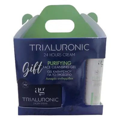 AG Pharm Beauty Kit - Trialuronic 24hours Cream 50ml & ΔΩΡΟ Cleasing Gel Ενυδατικό Καθαριστικό Τ