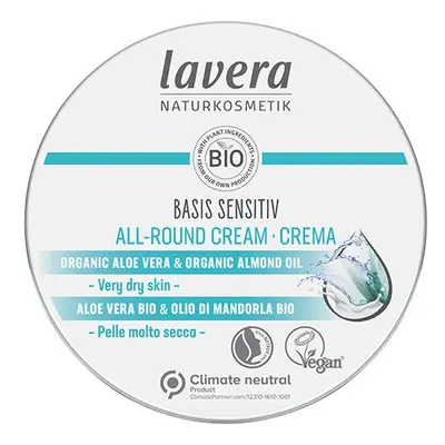 Lavera Basis sensitiv Ενυδατική κρέμα προσώπου & σώματος all round 150ml