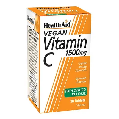 Health Aid Vegan Vitamin C 1500mg, 30 Ταμπλέτες