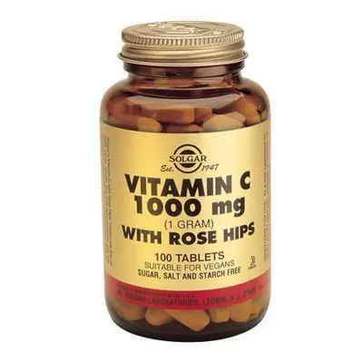 Solgar Vitamin C with Rose Hips 1000mg 100 Ταμπλέτες