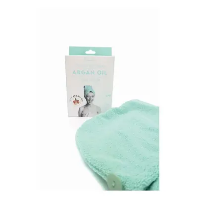 Green Turban Hair Towel Infused with Argan Oil