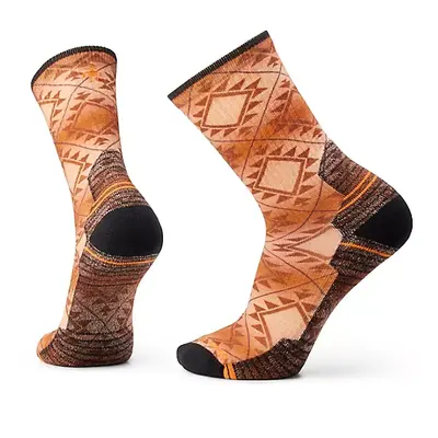 ΑΝΔΡΙΚΕΣ ΚΑΛΤΣΕΣ HIKE LIGHT CUSHION SOUTHWEST TILE PRINT CREW SOCKS, ORANGE RUST