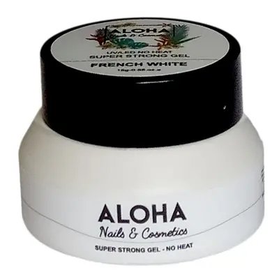 Super Strong No Heat Gel 15g - Aloha Nails + Cosmetics / Χρώμα: French White