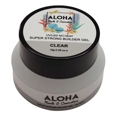 Super Strong No Heat Builder Gel 15g - Aloha Nails +amp; Cosmetics / Χρώμα: Clear (Διάφανο)