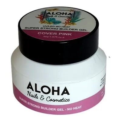 Super Strong No Heat Builder Gel 50g - Aloha Nails + Cosmetics / Χρώμα: Cover Pink (Camouflage)