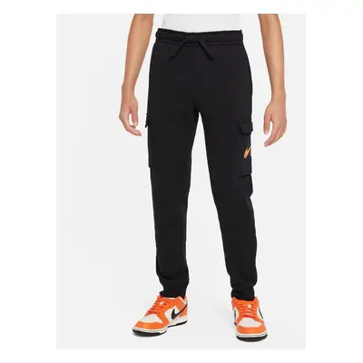 NIKE B NSW SI FLC CARGO PANT BB FZ4718-010 Μαύρο