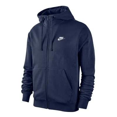 NIKE M NSW CLUB HOODIE FZ FT BV2648-410 Μπλε