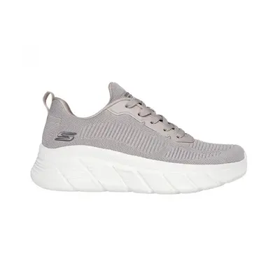 SKECHERS ENGINEERED KNIT FASHION LACE UP SNEAKER 117385-TPE Μπέζ